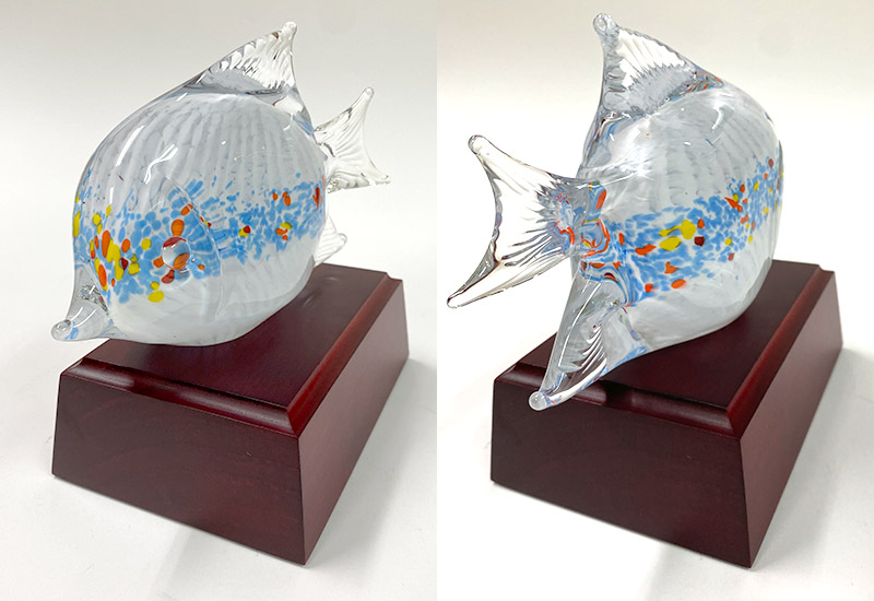 春池玻璃 多彩魚(白/青彩) 精裝盒